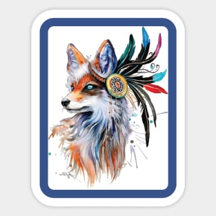 Rainbow Fox Classic 2 Sticker